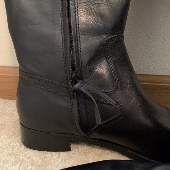 Ralph Lauren genuine leather knee-high boots - Picture 4 of 6